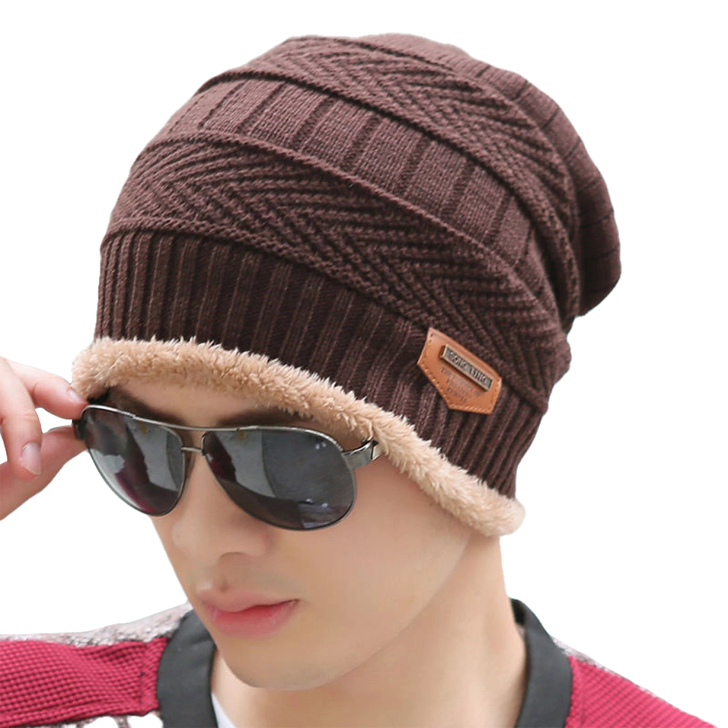 Men Winter Warm Hat Fashion Knit Hat Men Stylish Caps for Travel Outdoor