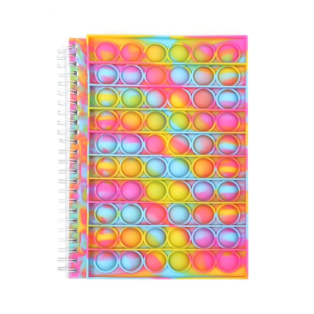 Bubble Silicone Cover Paper Notebook with Keychain Toy/Pen Caps