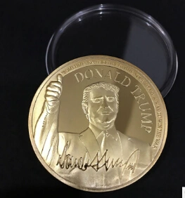 Donald Trump Virtual Commemorative Coin Gold Plated Commemorative Coin
