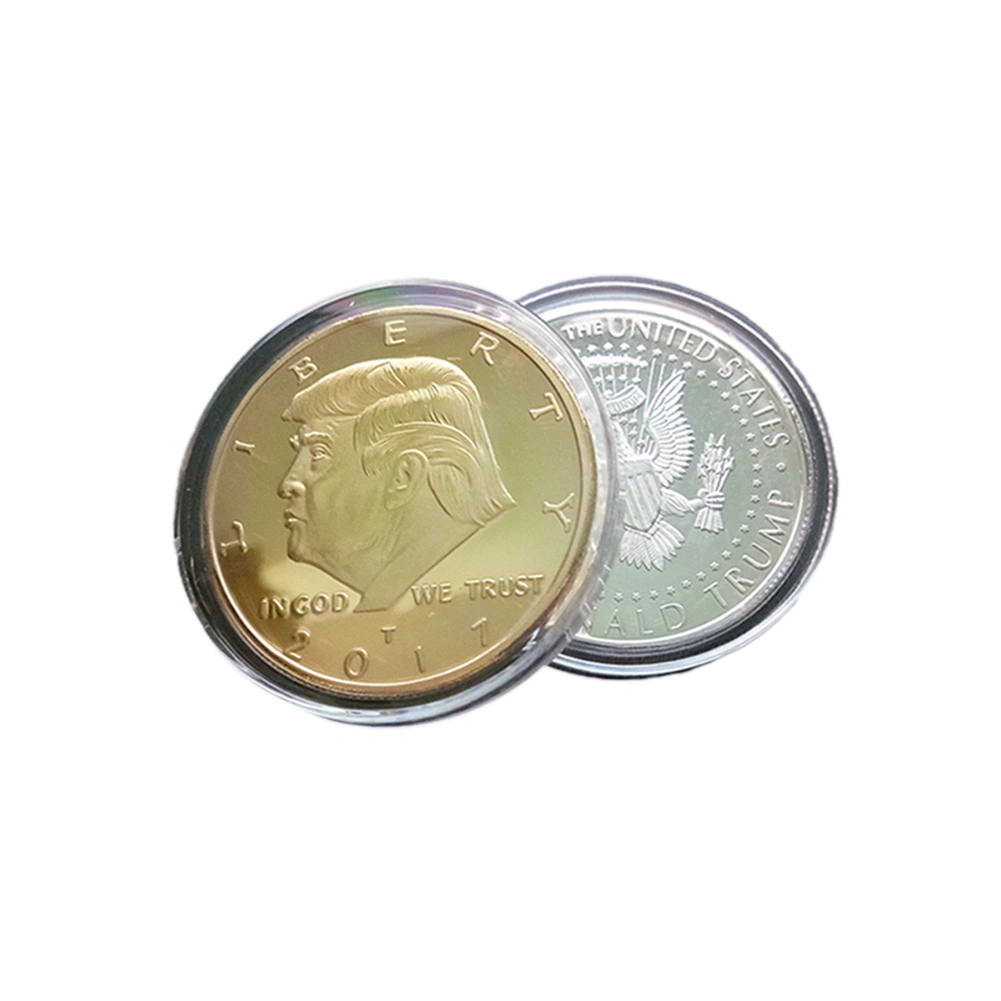 Donald Trump Virtual Commemorative Coin Gold Plated Commemorative Coin