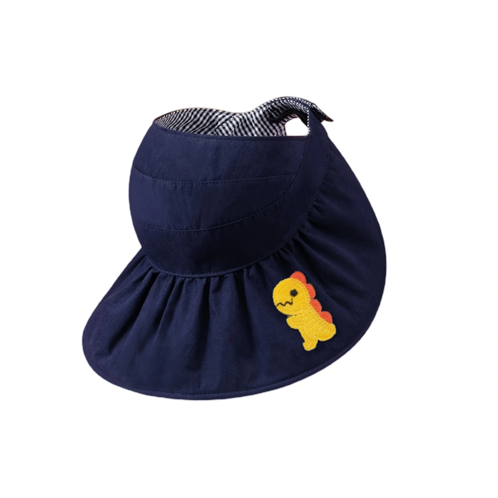 Cartoon Pattern Embroidery Bucket Hat for Girls Boys Aged 2-8 Years