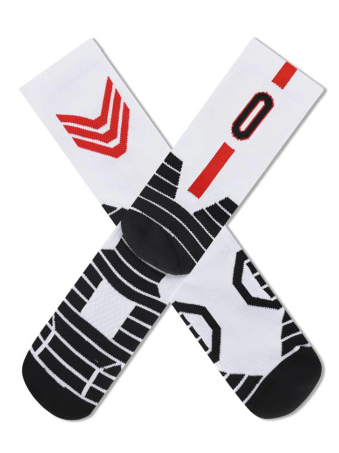 Men Stripe Digital Sports Sock Classic Star Symbol Anti-Slip Stocking