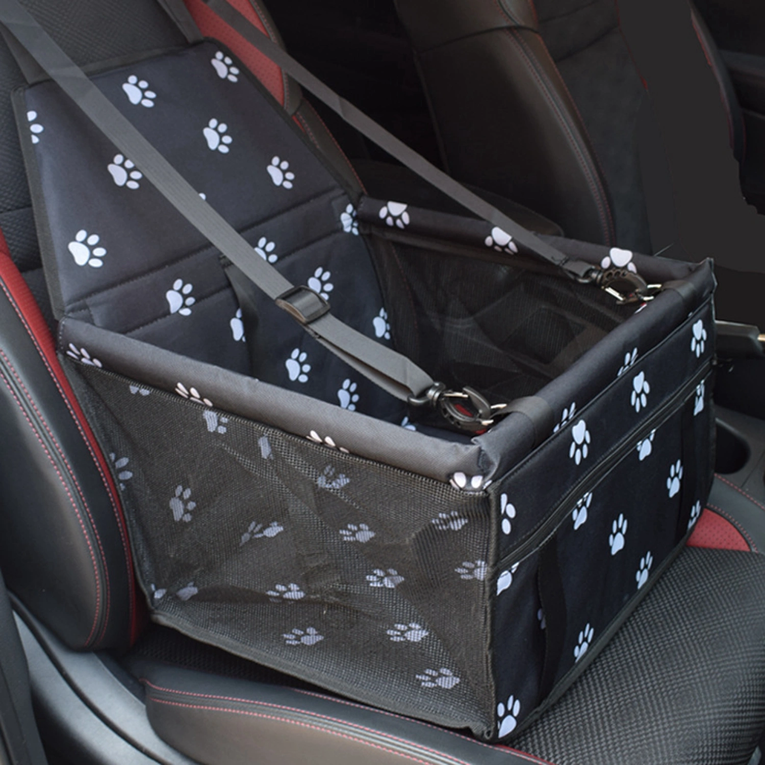 Dog Car Seat, Portable Waterproof Travel Dog Car Carrier for Back Set