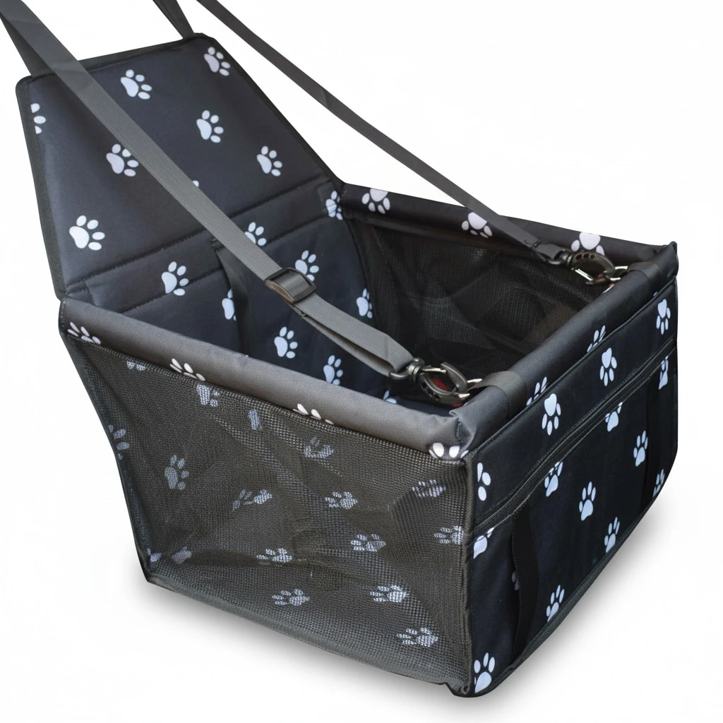 Dog Car Seat, Portable Waterproof Travel Dog Car Carrier for Back Set