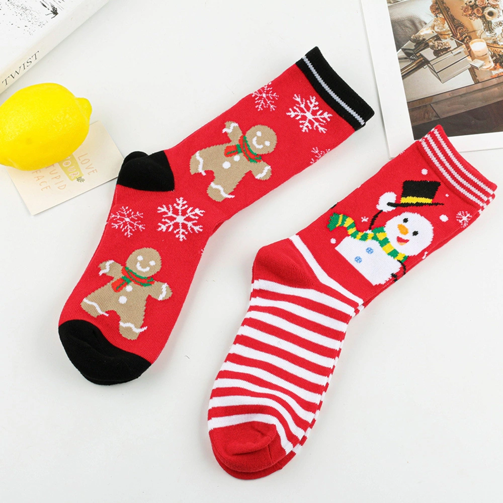 Kids Lovely Cotton Socks, Christmas Santa Elk Printed Winter Socks