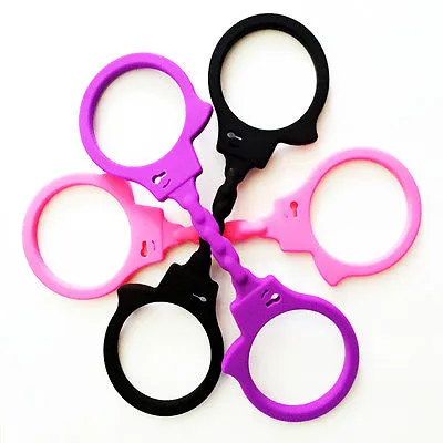 Sex Handcuffs Silicone Soft Handcuff Durable Cuffs Restrain Wristband