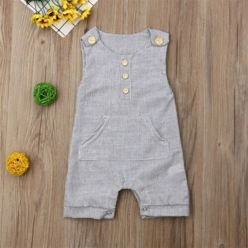 0-18 Months Daily Newborn Boys Girls Romper with Kangaroo Pocket