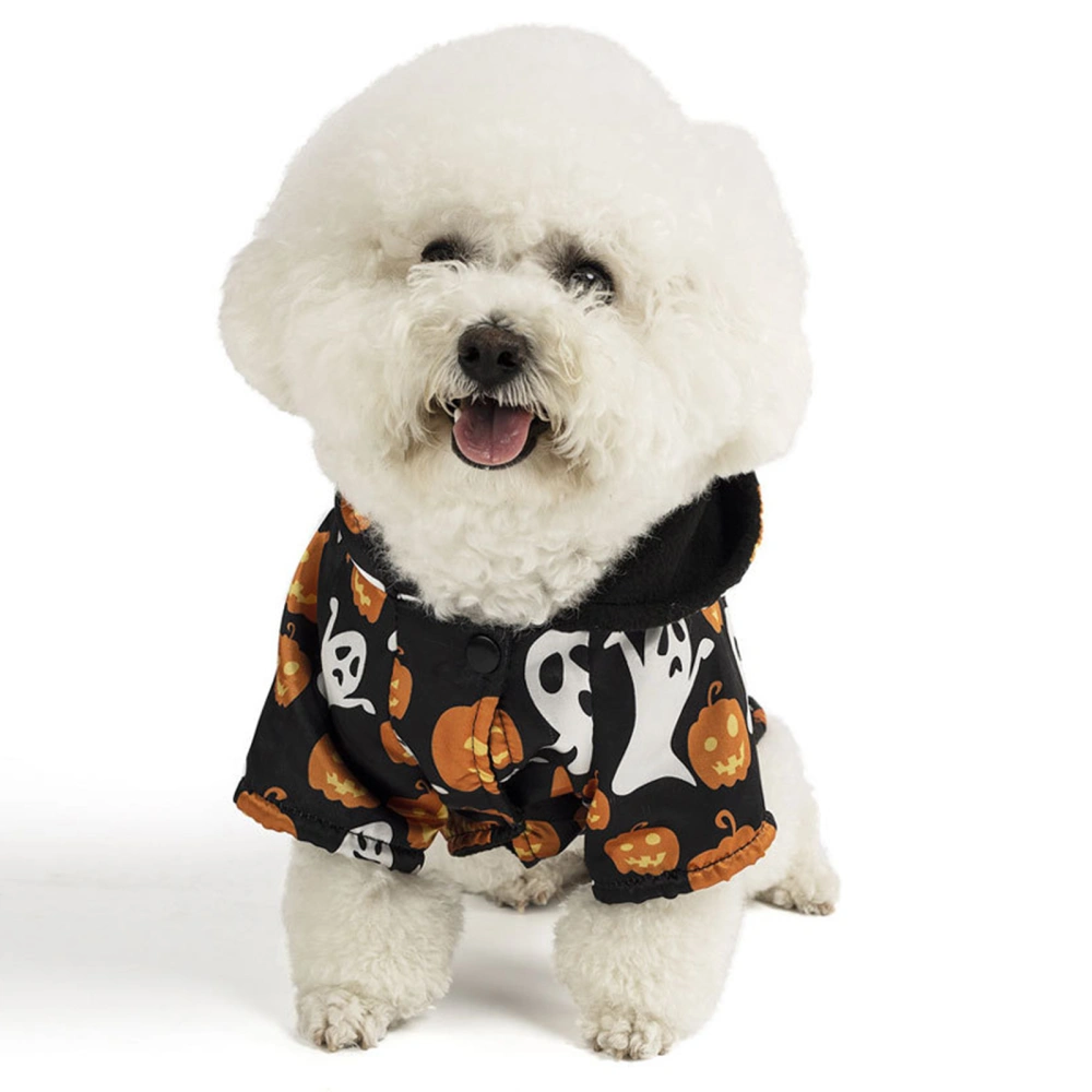 Dog Cat Halloween Costume Funny Pet Hoodie Warm Outfits Apparel