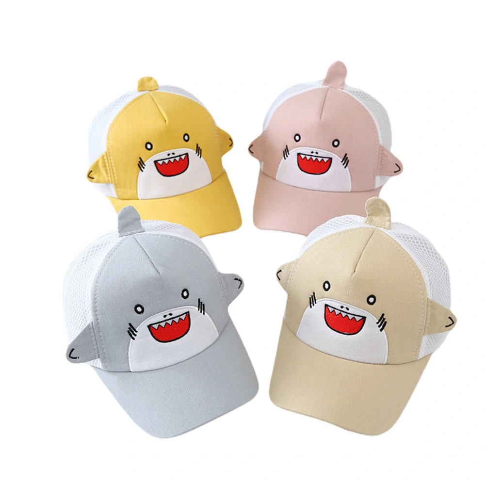 Toddler Mesh Baseball Caps, Cartoon Shark Sun Protection Trucker Hat