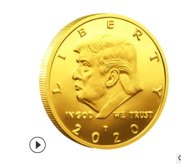 President Donald Trump Inaugural Coin, Gold Commemorative Novelty Toy