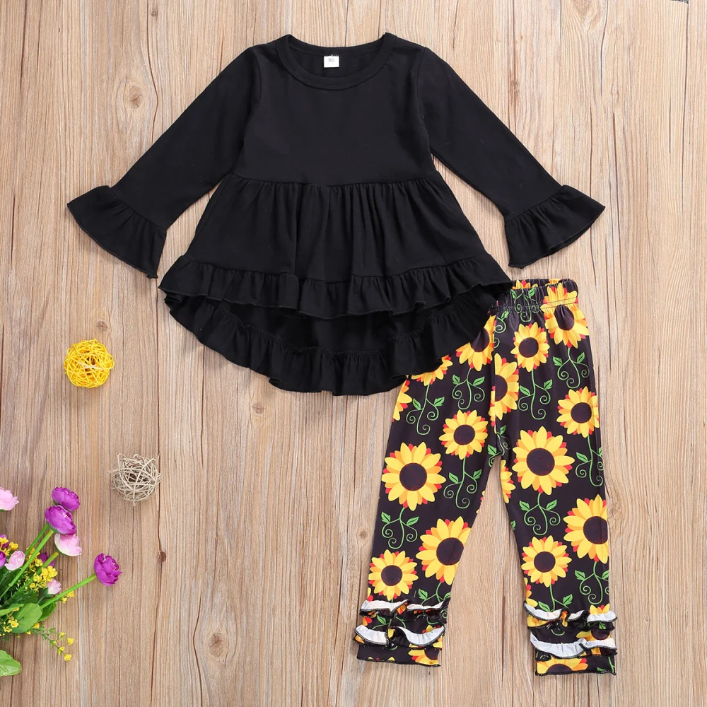 Children's 2 Pcs Set, Long Sleeve Top and Long Pants, 1-6 Years