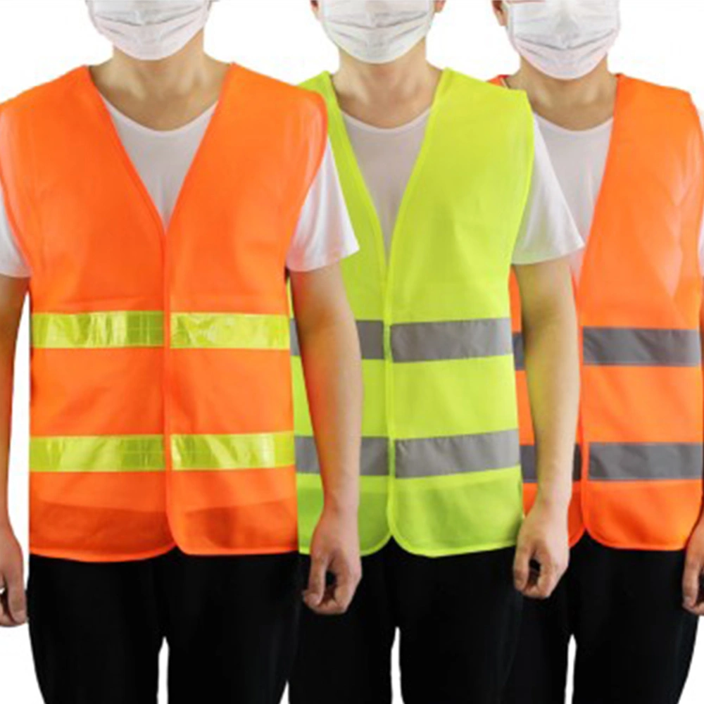 High Visibility Safety Reflective Vest Bright Colors Workwear