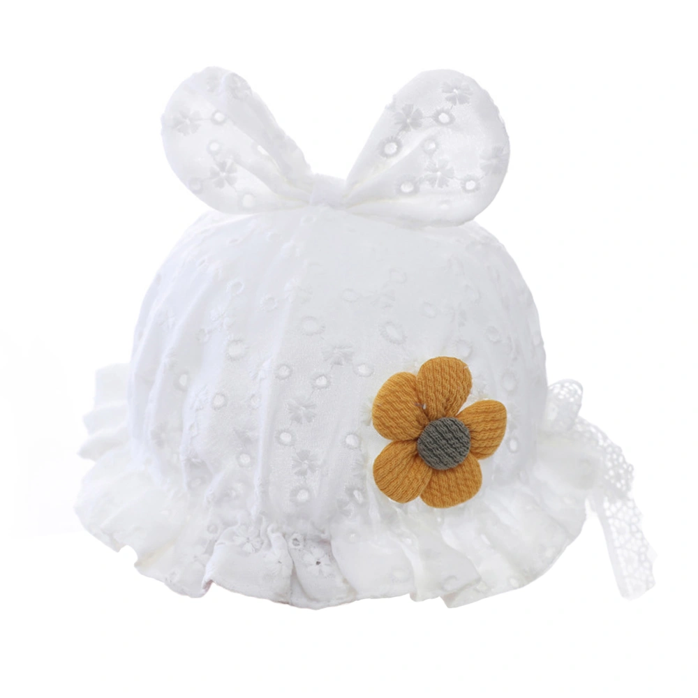 Baby Girl's Summer Sun Hats, Flower Bowknot Decoration Fisherman Cap