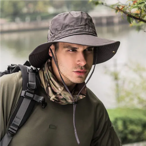 Unisex UV Protection Bucket Hat Hunting Fishing Outdoor Fisherman’s Cap