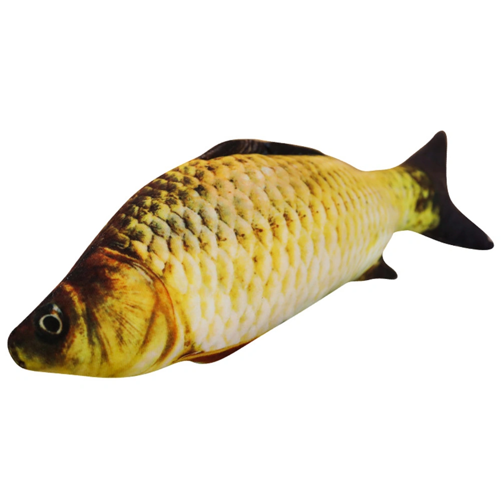 Pet Pillow Toy Simulation Fish Shape Soft Smooth Catnip Fish Cat Toys