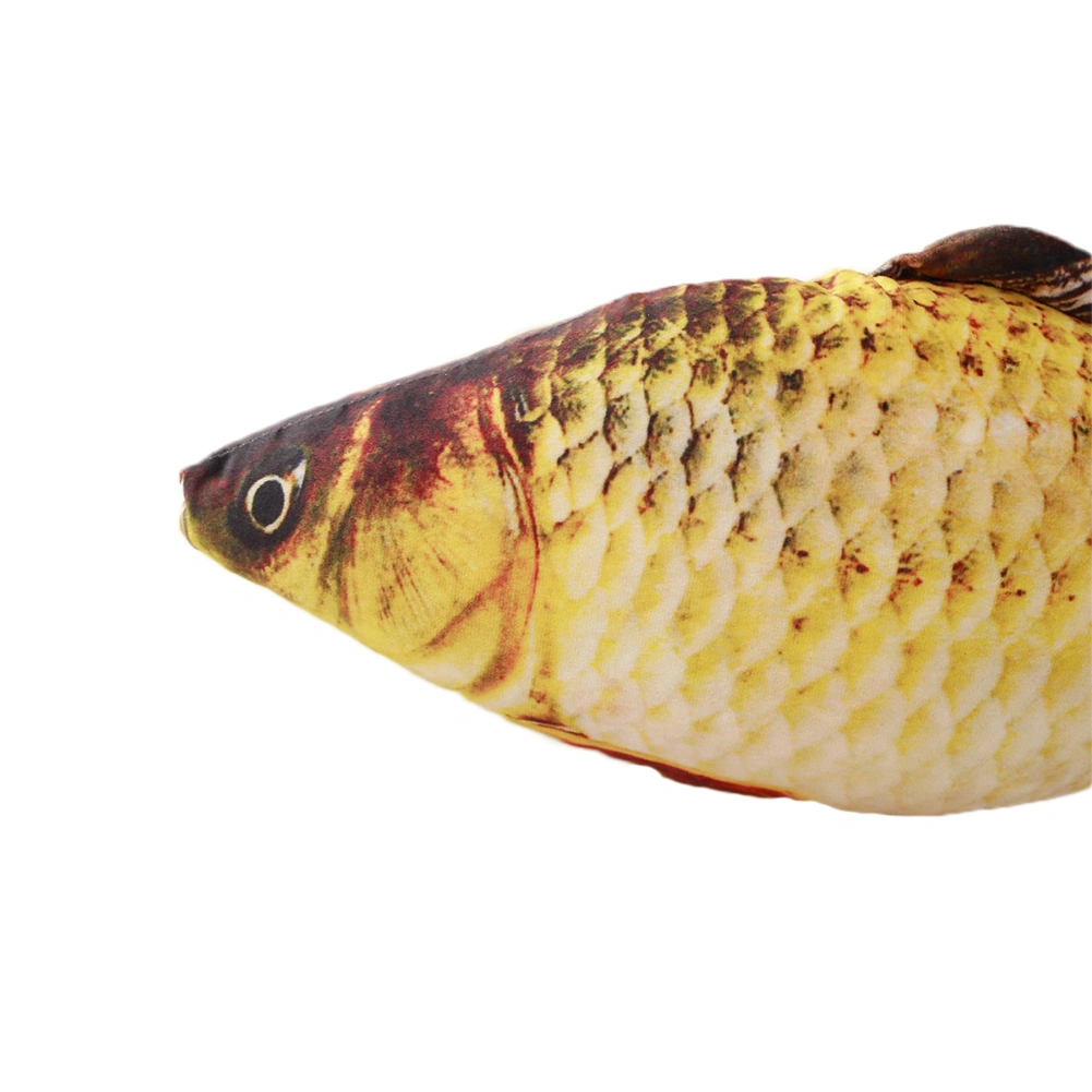 Pet Pillow Toy Simulation Fish Shape Soft Smooth Catnip Fish Cat Toys