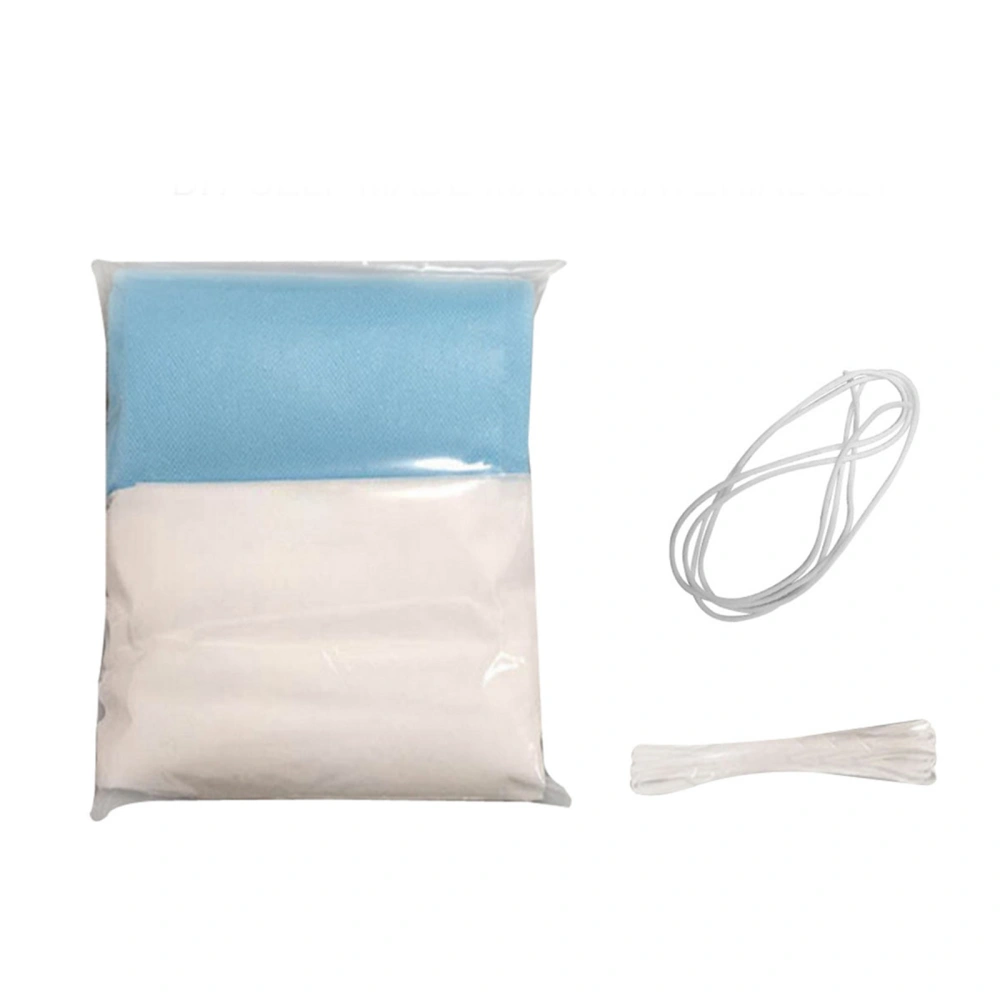 Face Mask Making Set, Pure Color Non-Woven + Elastic Mask Rope + Nose Clip