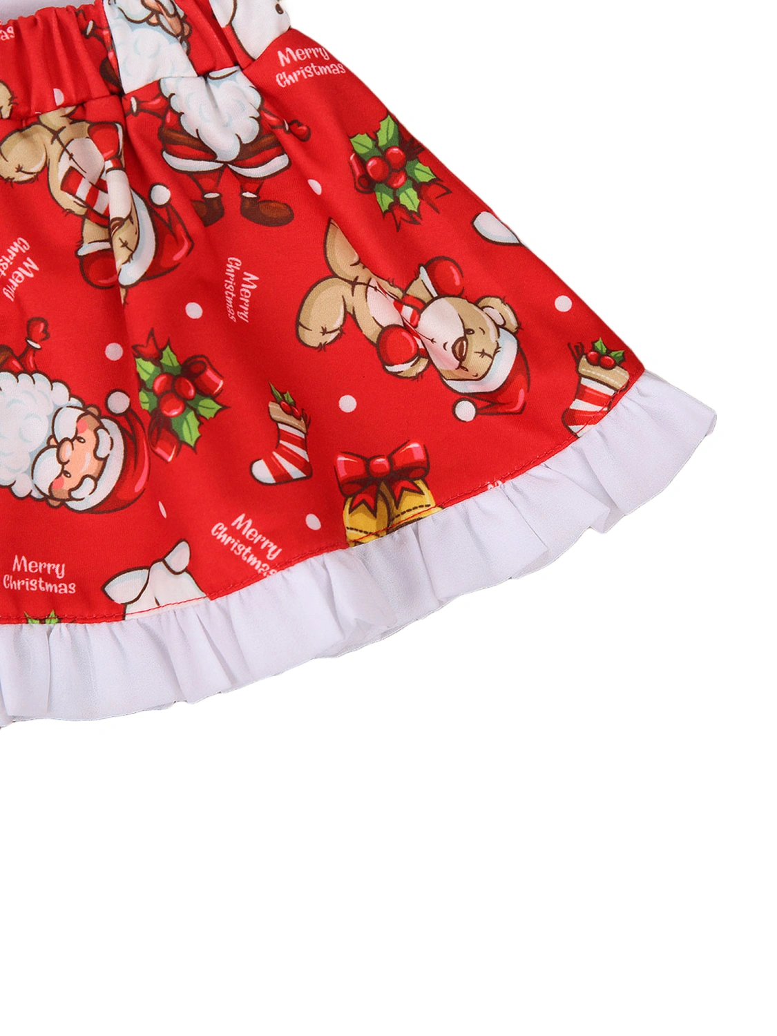 3-piece New Born Girls Short Skirt Christmas Suit, 0-2 Years