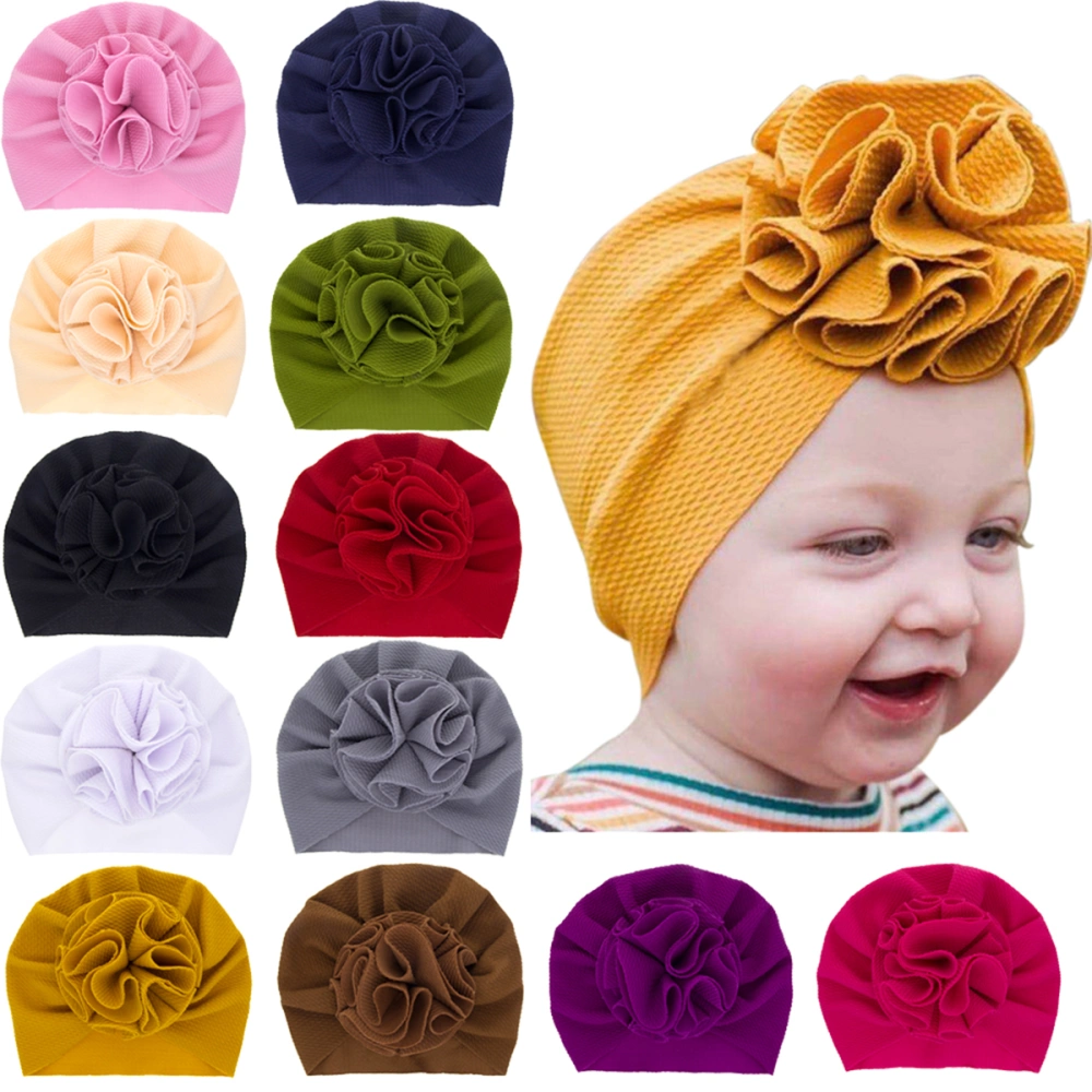 Kids Hospital Hat Cute Knotted Head Wrap Soft Warm Beanie Cap Turban Hat