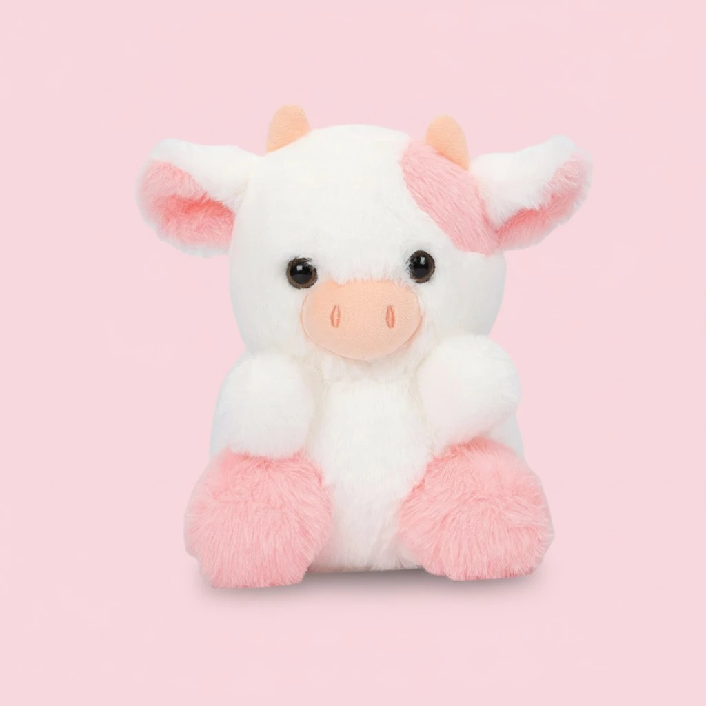 Strawberry Cow Stuffed Animals, Cute Cow Plush Toys Hugging Pillows