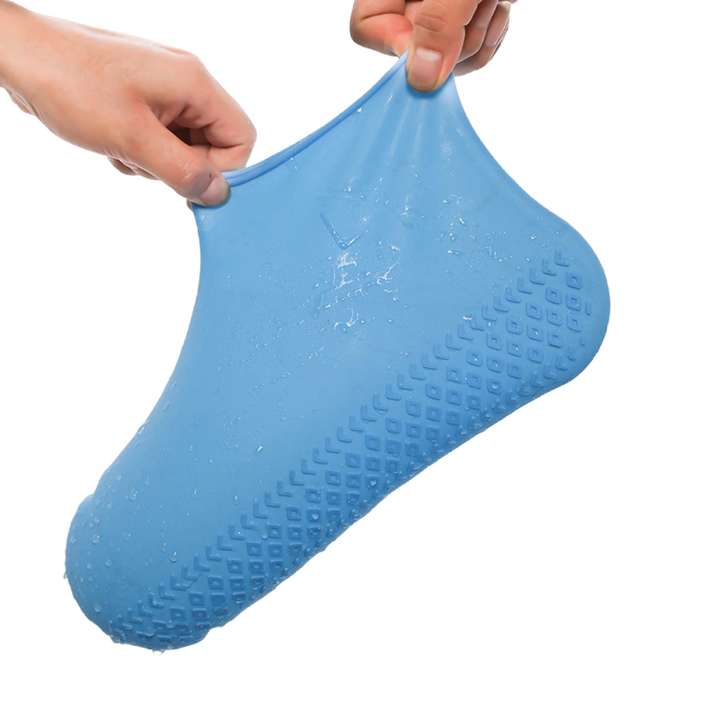 Silicone Shoe Covers Solid Color Rain Waterproof Reusable Shoes Protector