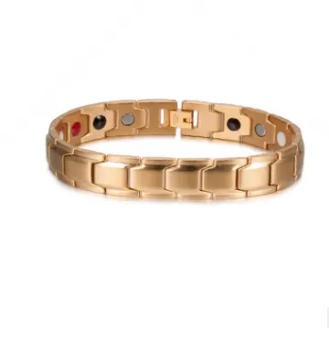 Men Titanium Steel Bracelet, Elastic Magnetic Therapy Energy Bracelet