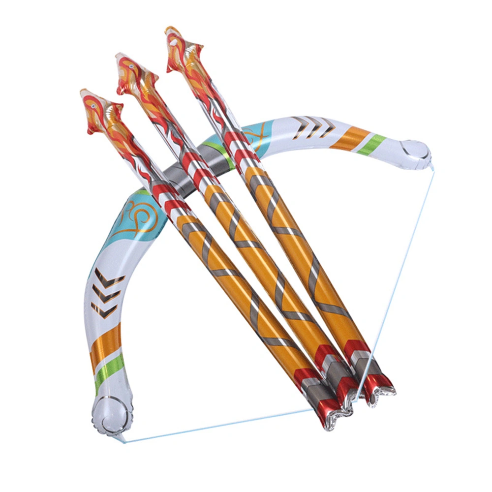 Kids Balloon Set, Colorful Inflatable Aluminum Foil Bow and Arrow Toy