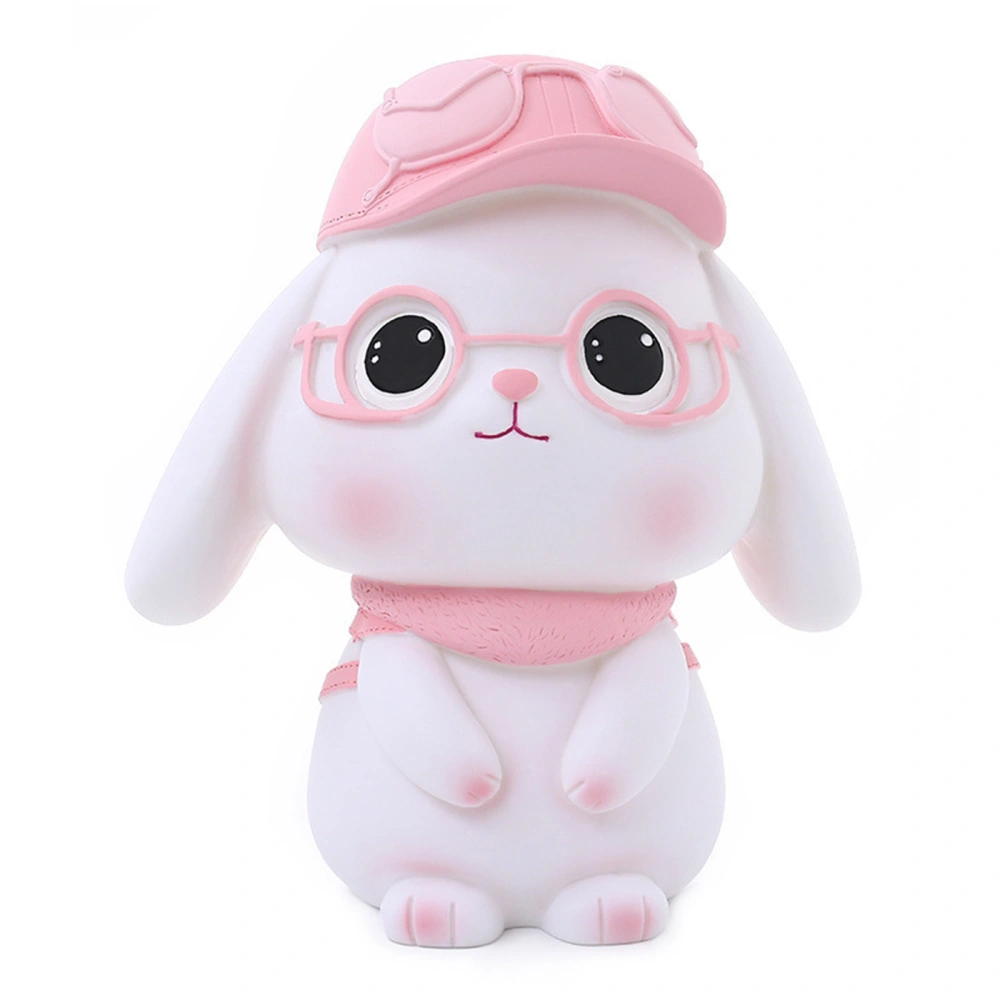 Vinyl Toy Piggy Bank Cartoon Rabbit Pig Boys Girls Gifts Saving Pot