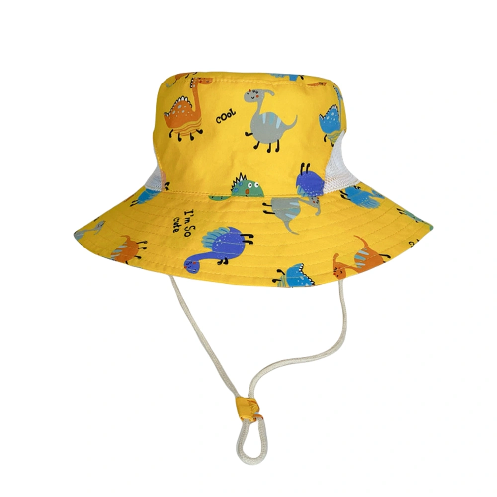 Children Fisherman Hat Animal Print Wide Brim Sun Protection Cap