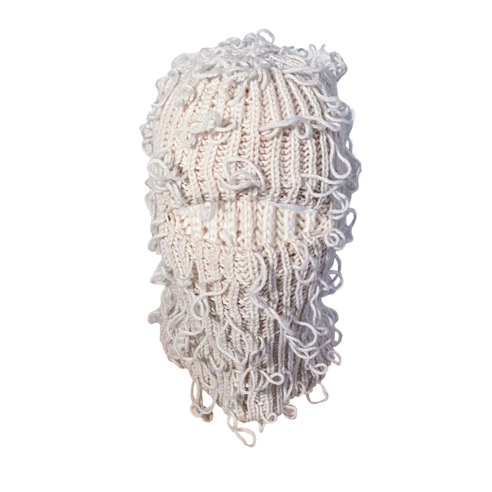 Halloween Knit Facewear, Soft Funny Hollowed Winter Headwear