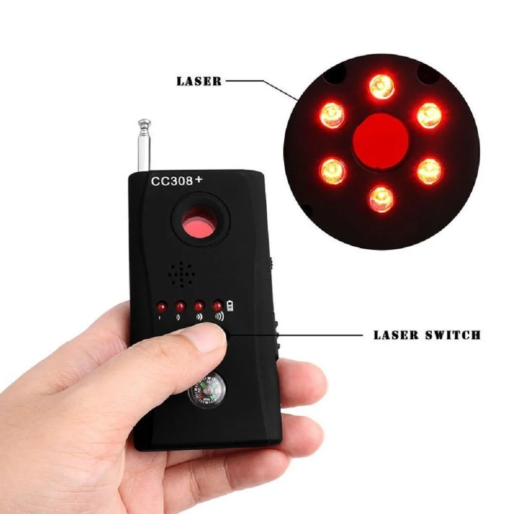 Anti Hidden Camera Detector, GSM Audio Bug Finder, GPS Signal Lens RF Tracker