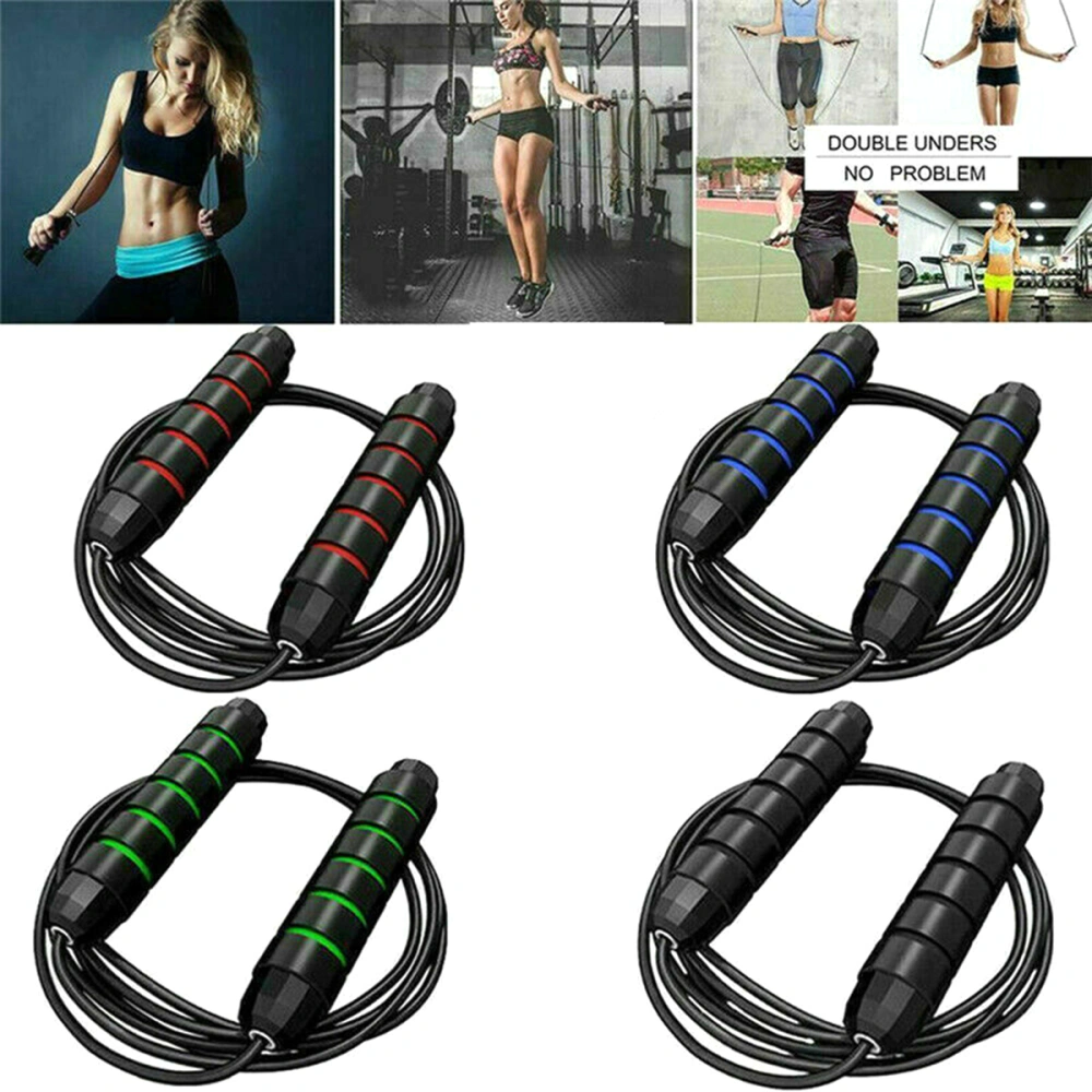 Unisex Skipping Rope, Adjustable Jump Rope with Embedded Wire