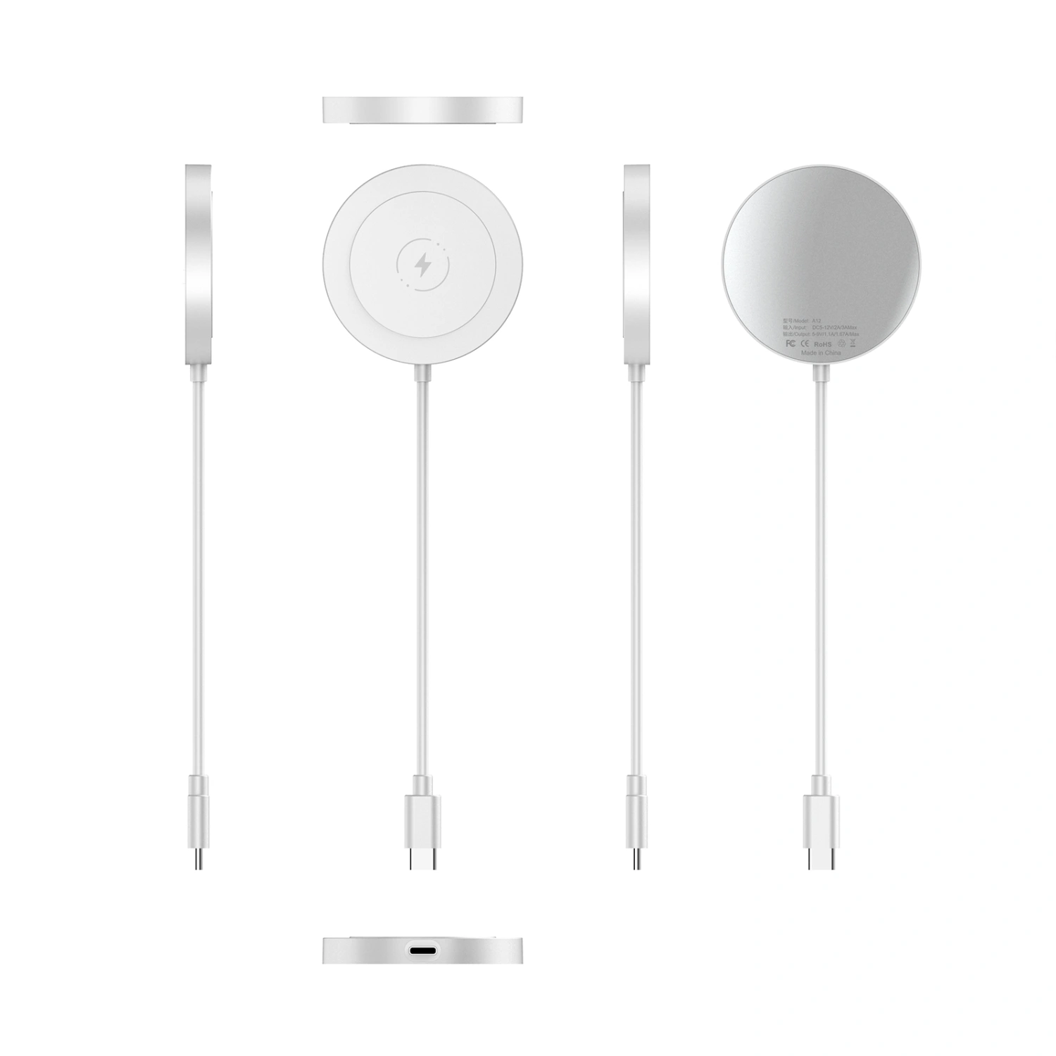 Magnetic Wireless Charger, Smartphone Wireless Fast Charger for iPhone 12