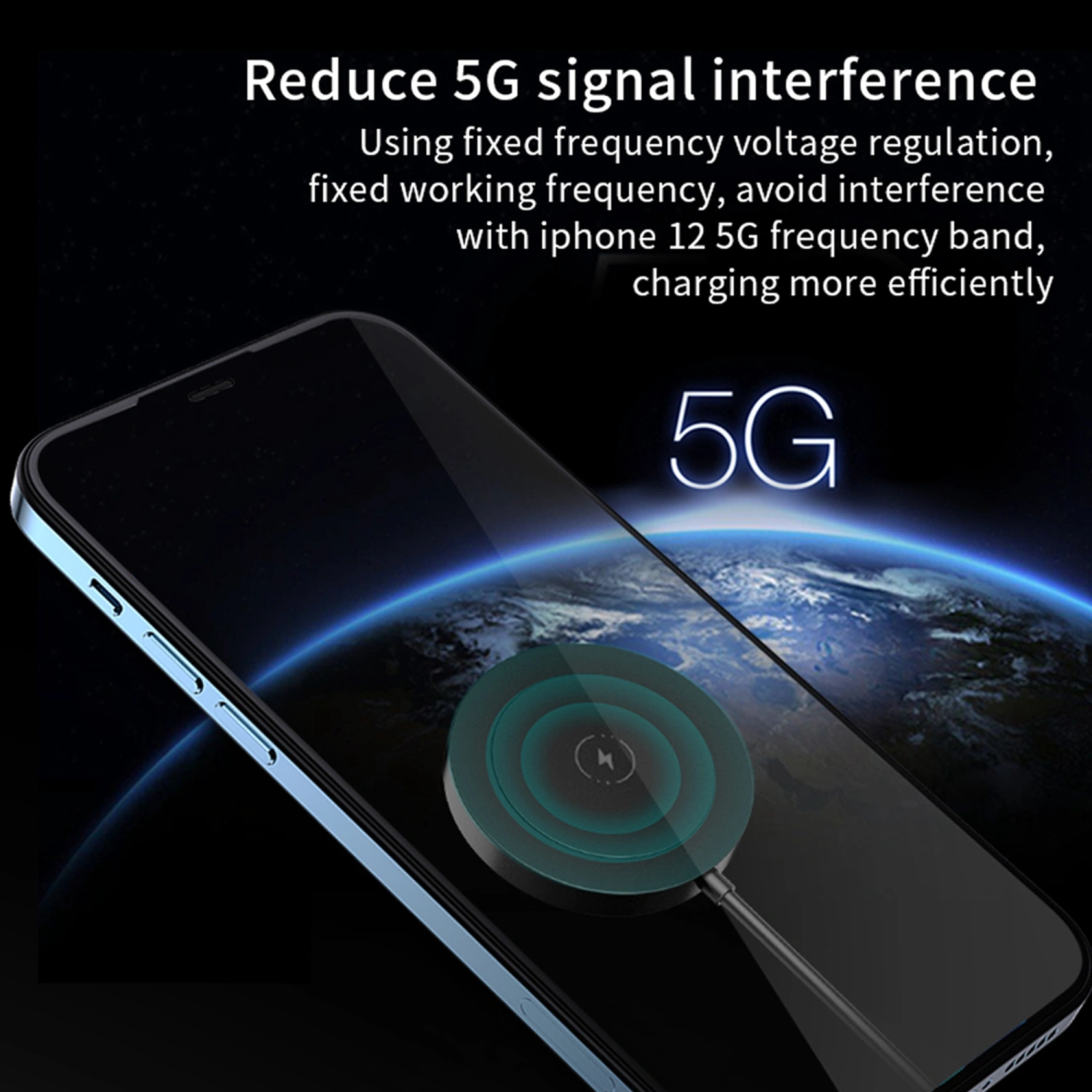 Magnetic Wireless Charger, Smartphone Wireless Fast Charger for iPhone 12
