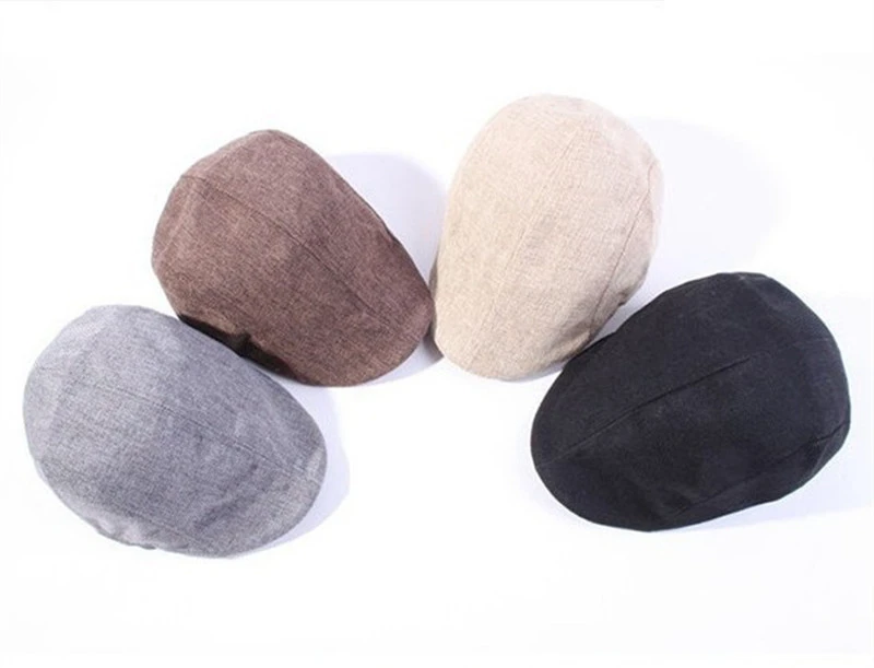 Ivy Cap Classic Solid Color Newsboy Beret Hat Golf Driving Peaked Cap