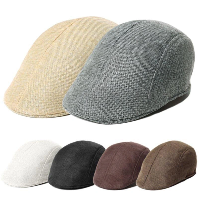 Ivy Cap Classic Solid Color Newsboy Beret Hat Golf Driving Peaked Cap