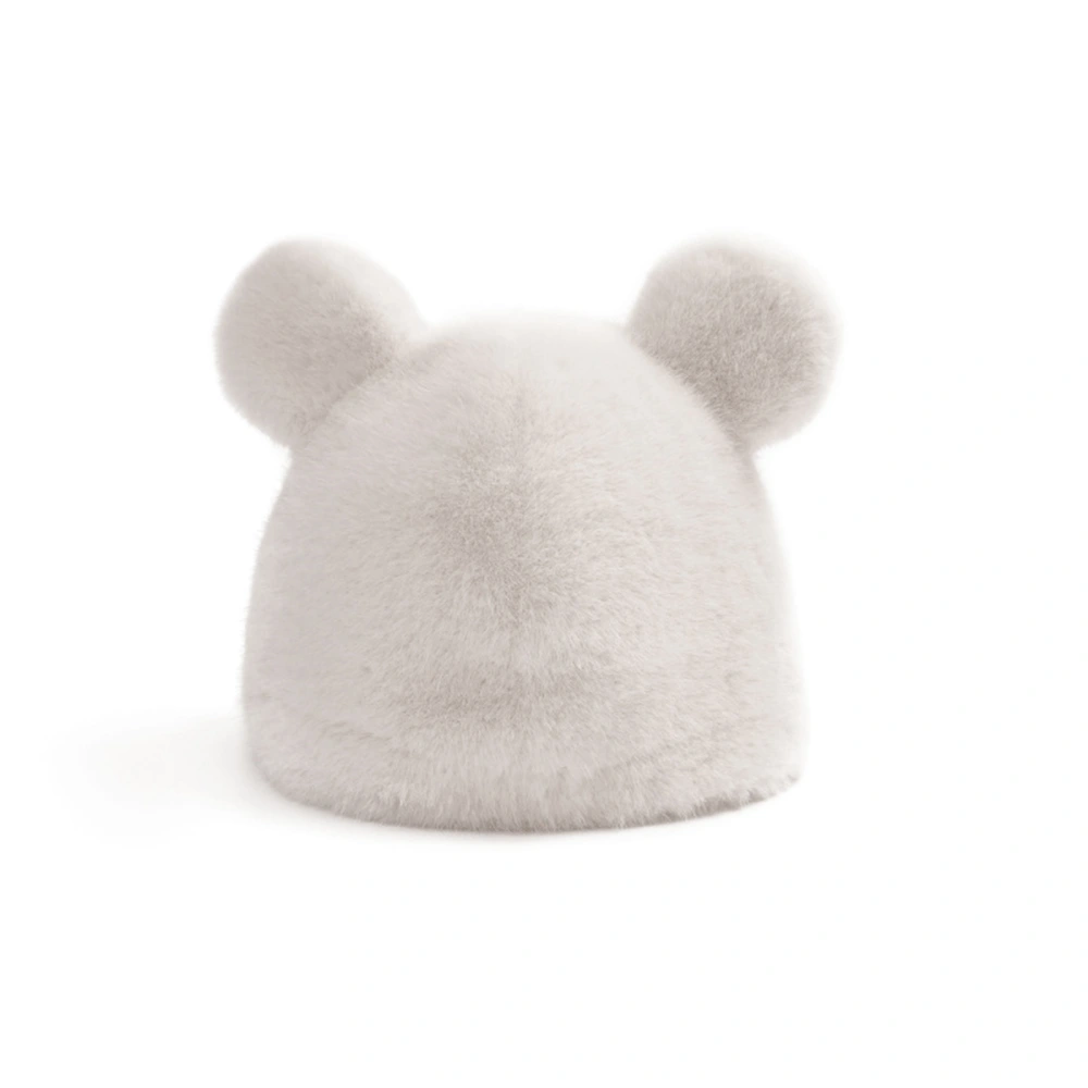 Women Ladies Cute Hats Solid Color Lovely Cartoon Bear Ears Beanie