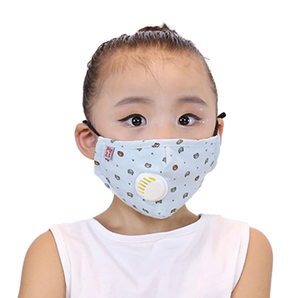 Mask, Animal Print Children Protective Face Mask with Breathing Valve