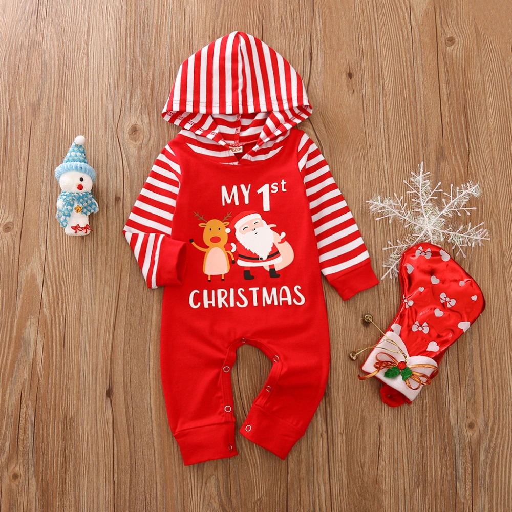 Baby Boy Girl Christmas Elk Romper Long Sleeve Knitted Jumpsuit  Outfits