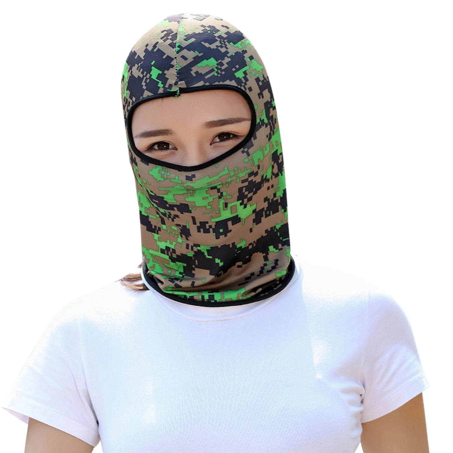 Adults Balaclava, Camouflage Print Sun-Resistant Face Mask Headgear