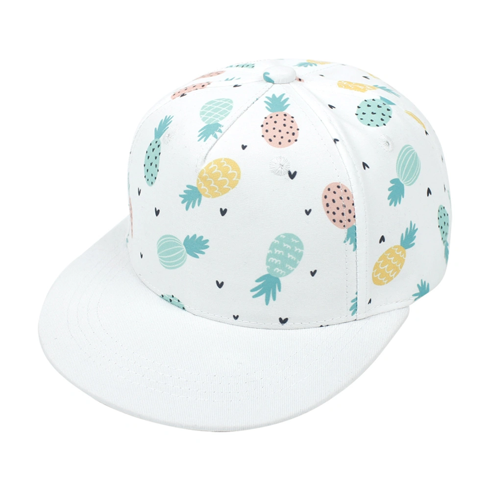 Kids Girls Boys Baseball Cap, Cartoon Wide Flat Brim Adjustable Hat