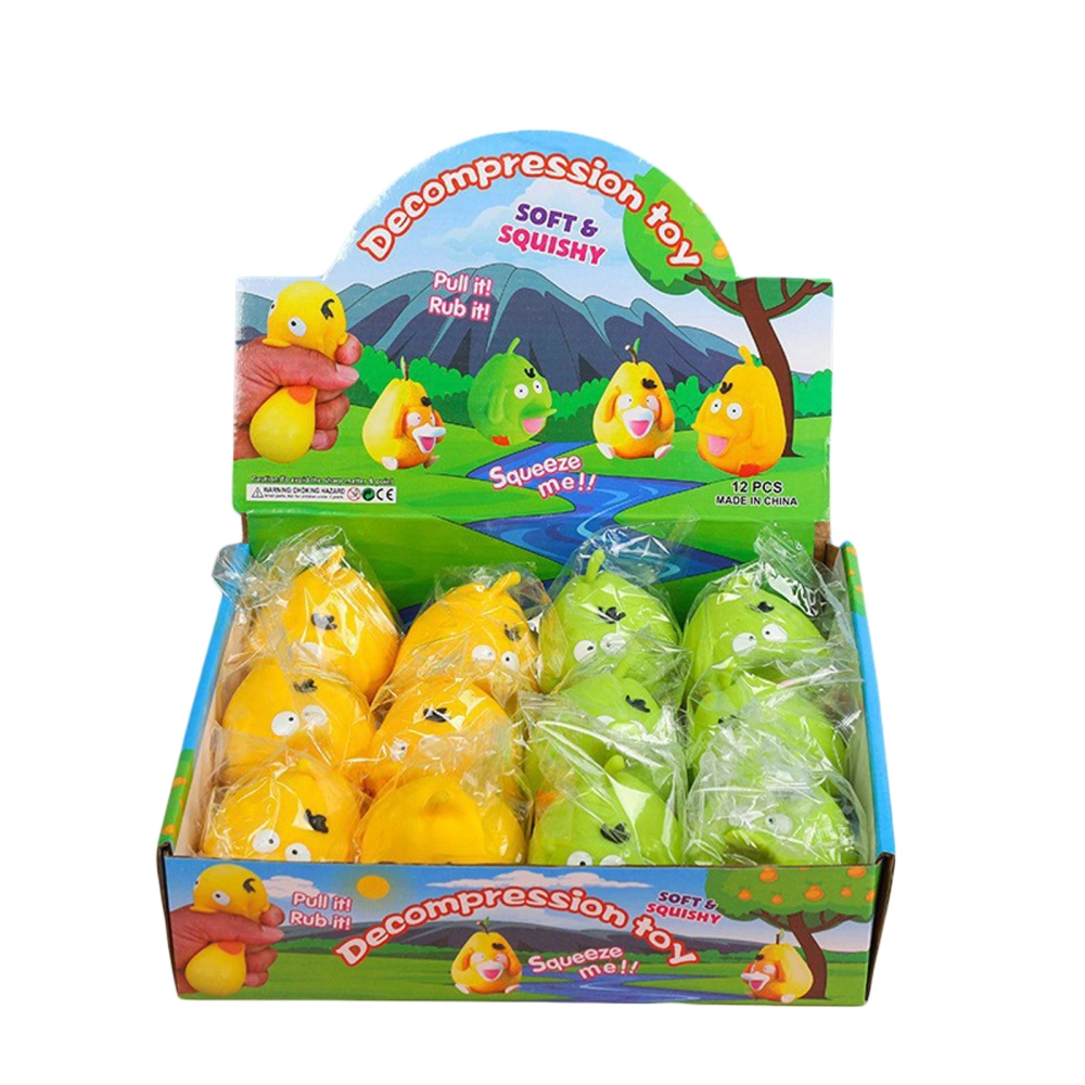 Stress Relief Toy Super Soft Squeeze Toy Cartoon Duck Pear Sensory Toy