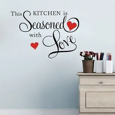 High Quality Stickers 3D Unique Art Letters Love Heart Removable Wallpaper