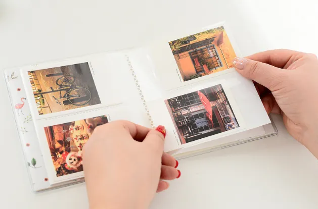 Mini Size Photo Album, Pattern Printed Album Photo Storage Case