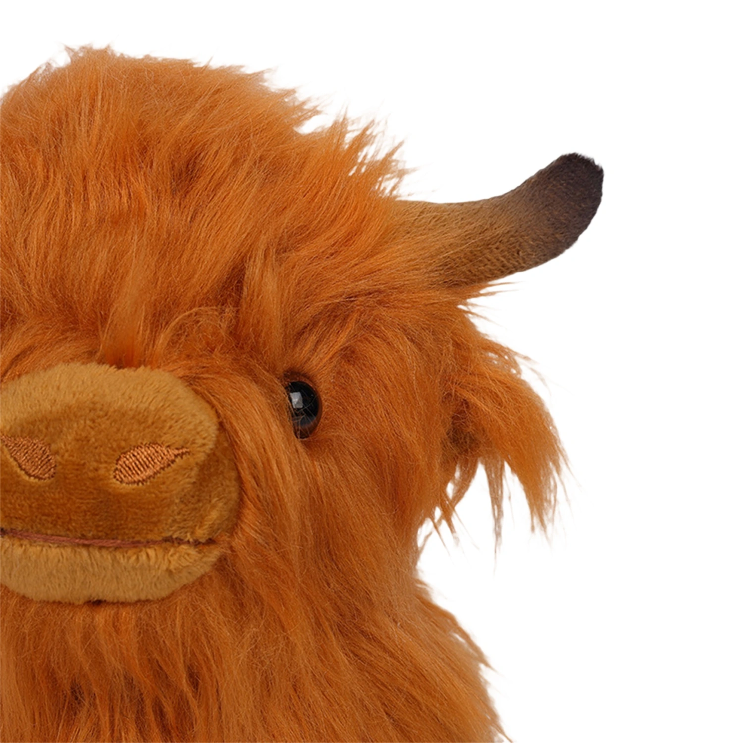 Highland Cow Stuffed Animals Fluffy Cow Plush Toys Sitting Bull Dolls
