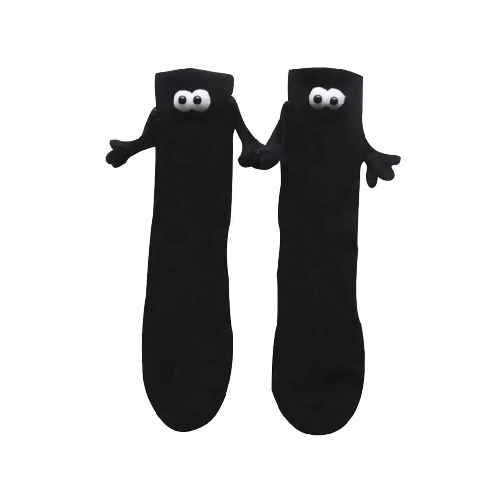 Couple Holding Hands Socks, Magnetic Three-Dimensional Doll Socks