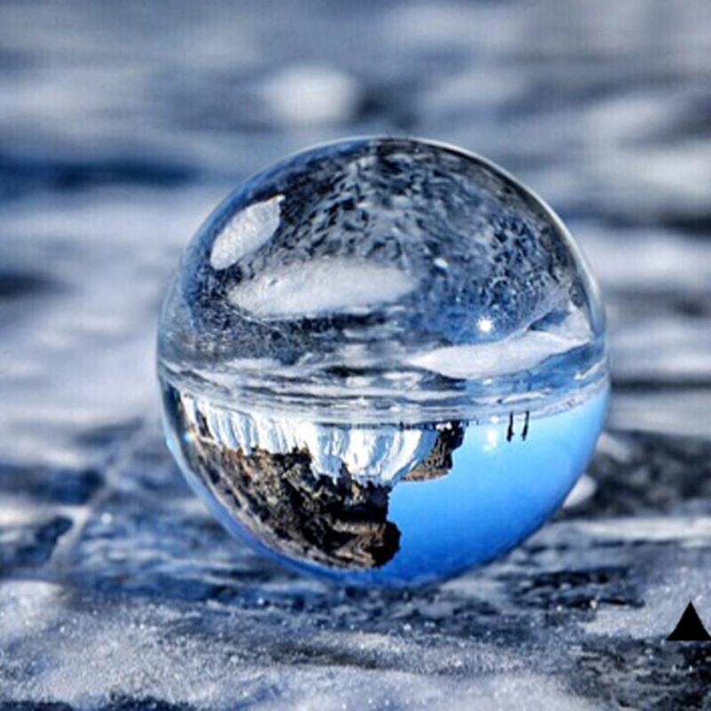 Transparent Crystal Ball, Juggling Clear Healing Sphere Home Decoration