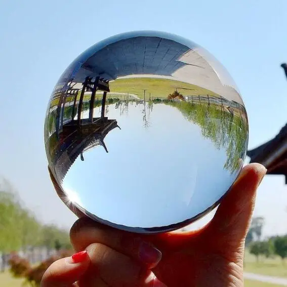 Transparent Crystal Ball, Juggling Clear Healing Sphere Home Decoration