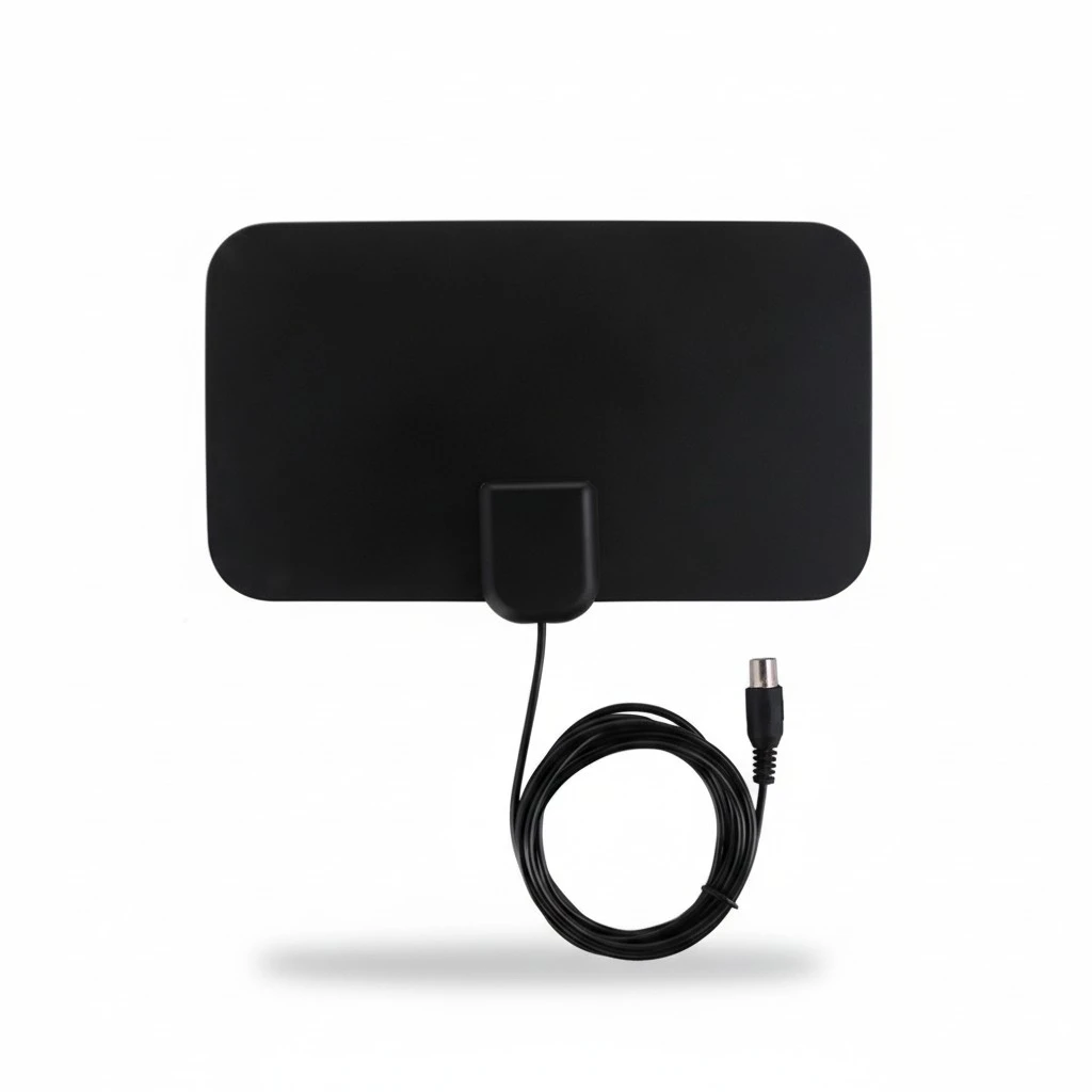 Indoor Amplified TV Amplifier HDTV, 50 miles Flat HD TV Antenna