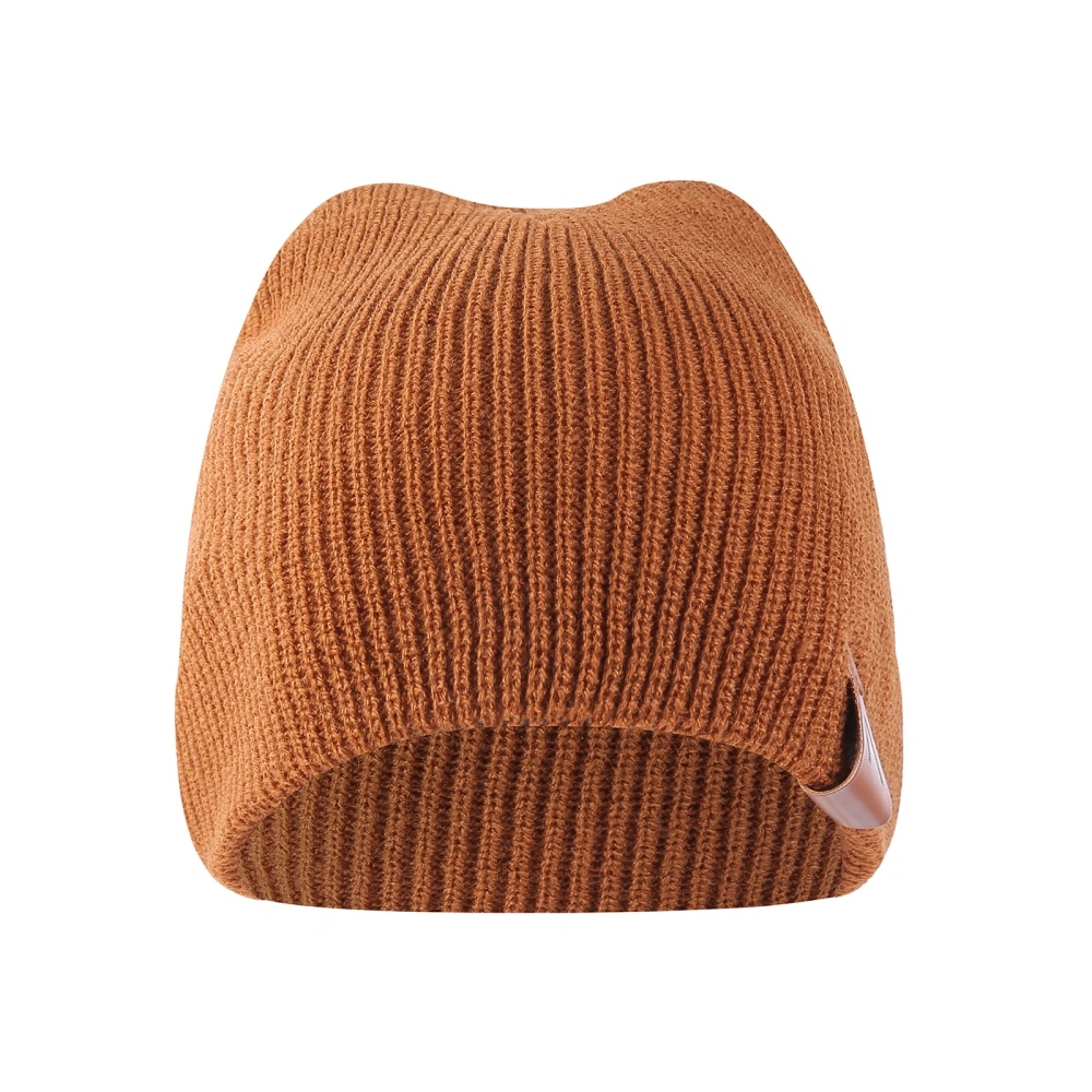 Unisex Adult Kid Beanie, Knit Solid Color Cap Ribbed Slouch Hat